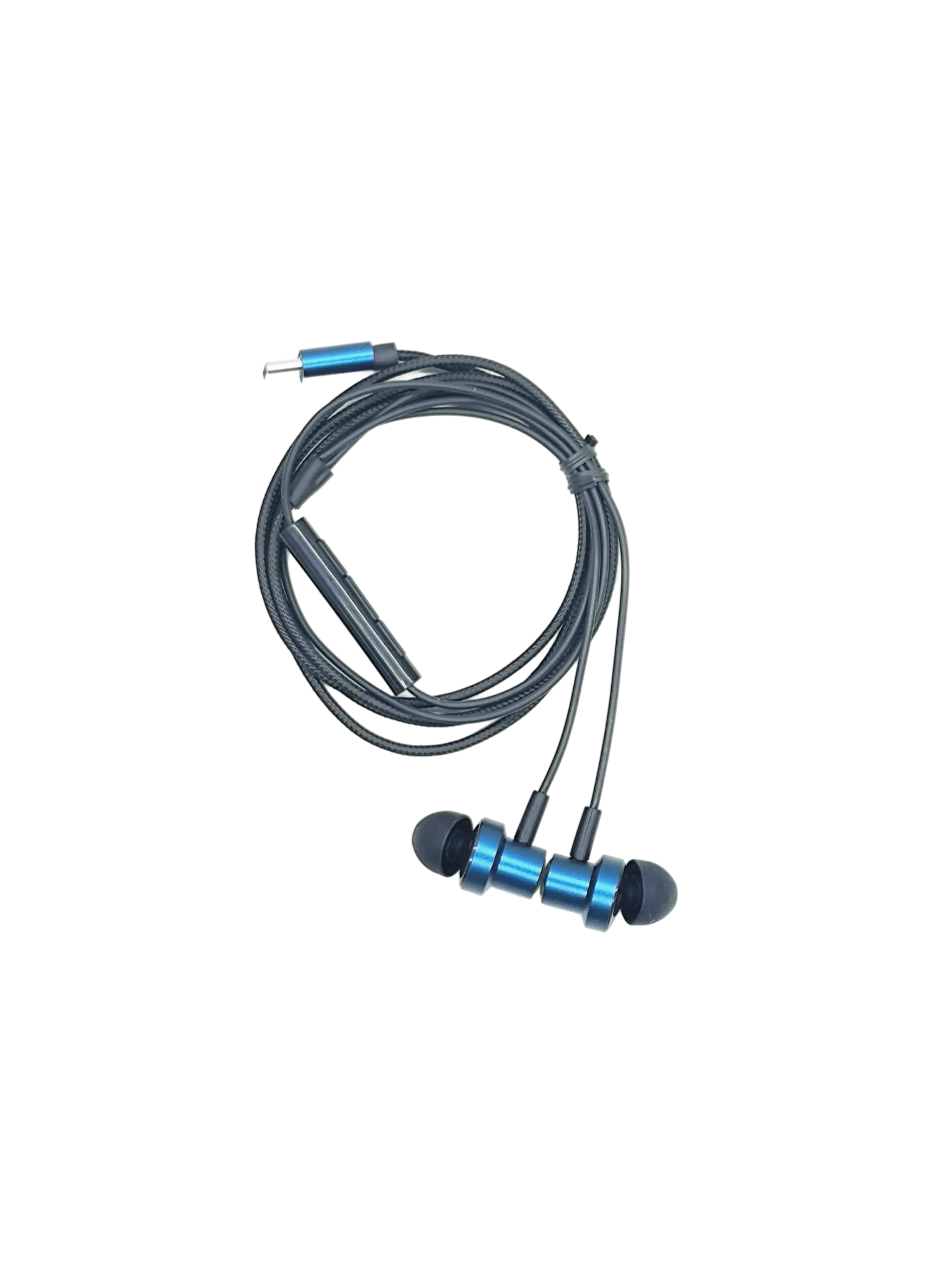 "Metal earphones with Hi-Res Audio, Type-C connector & aluminum sound chamber. Features bridged OFC cable & lightweight design for premium sound."