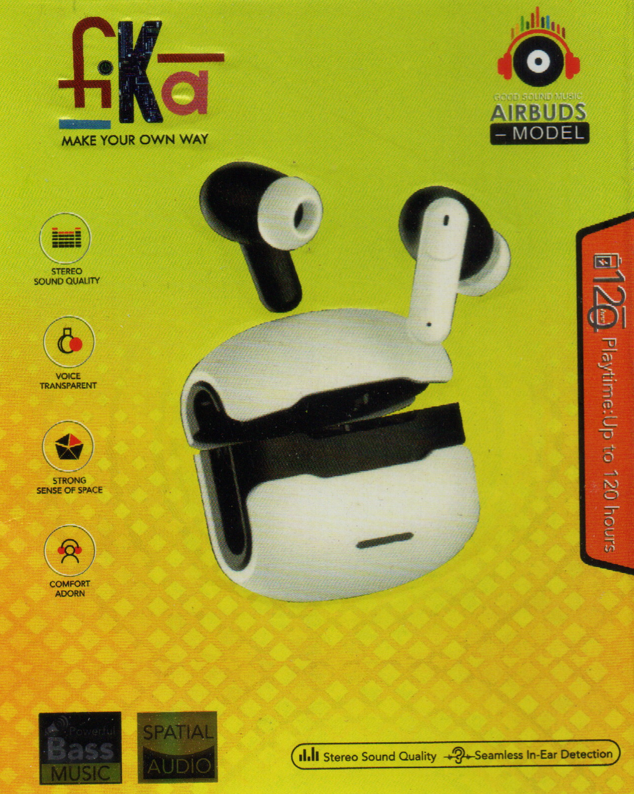 "AIRBUDS Pro wireless earbuds deliver 150H playtime, 5.4 Bluetooth, noise cancellation & USB-C fast charging. IPX4 waterproof & ergonomic design for all-day comfort."